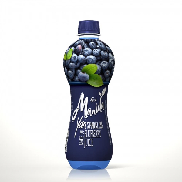 Manida Blueberry Carbonated juice - 1 Lit