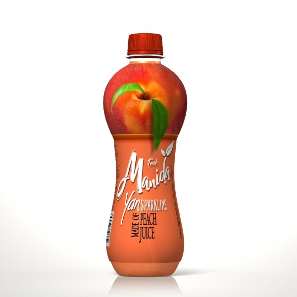 Manida Peach Carbonated juice - 1 Lit