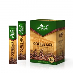 Manida Hazelnut Coffee Mix Sachets 3 in 1 Premium Quality – 20 Pcs 400g